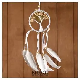 Ловец снов "Древо счастья" белый 9х0,5х35 см