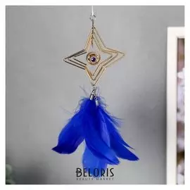 Ловец снов металл "Звезда четырёхугольная" 20х7 см