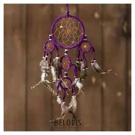 Ловец снов "Пять пурпурных колец" 0,7х15х40 см