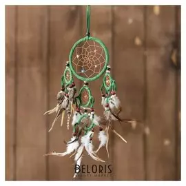 Ловец снов "Пять зеленых колец" 0,7х15х40 см