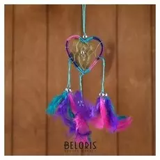 Ловец снов "Сердце" разноцветный 6х0,5х20 см