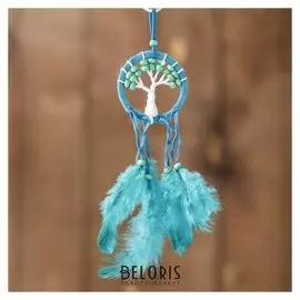 Ловец снов "Синее дерево" 0,5х7х25 см