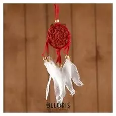 Ловец снов "Уединение" красный 0,5х6х25 см