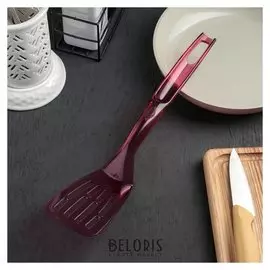 Ложка с прорезями «Сапфир», 32 см, прозрачная