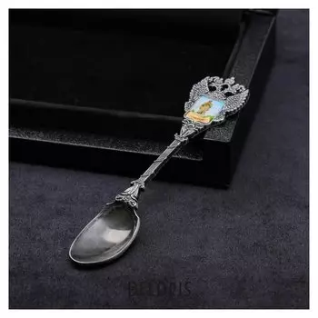 Ложка в форме герба «Кемерово. памятник волкову»