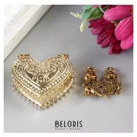 Любовный сундук с парой лягушек, 3,4 х 2,6 см