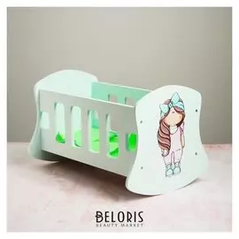 Люлька для кукол до 32 см «Бантик» серия «бусинки»