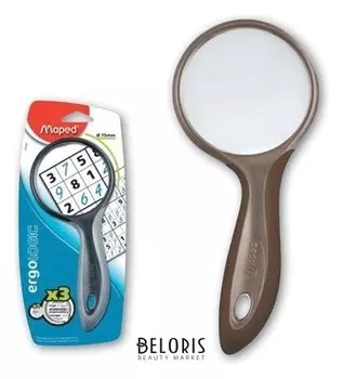 Лупа просмотровая Maped, диаметр 75 мм, увеличение 3, блистер