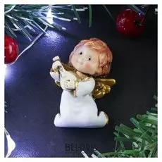 Магнит "Ангел с гуслями" 3,5х1х5см
