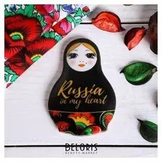 Магнит «Матрёшка. узор»