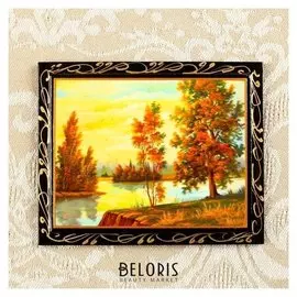 Магнит "Пейзаж" лаковая миниатюра