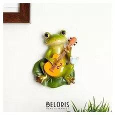 Магнит полистоун "Лягушка гитарист" 6х2х7.6 CM