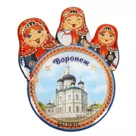 Магнит с матрёшками «Воронеж»