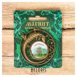 Магнит с ящерицей «Екатеринбург. Дом севастьянова»