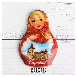 Магнит в форме матрёшки «Саратов. консерватория»