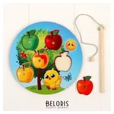 Магнитная рыбалка "Деревце", удочка, 5 элементов