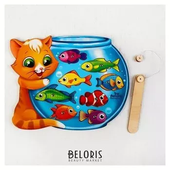 Магнитная рыбалка "Кот", головоломка