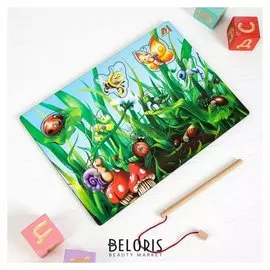 Магнитная рыбалка - пазл «Полянка» новая