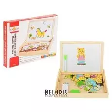 Магнитный конструктор 2-х сторонняя доска Медвежата