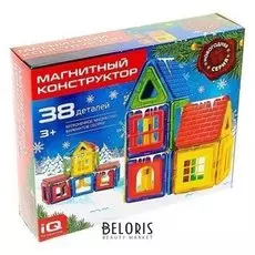 Магнитный конструктор, новогодняя серия, 38 деталей
