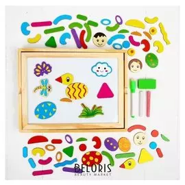 Магнитный конструктор в коробке «Страус на полянке»