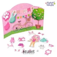 Магнитный набор с куклой, фоном и наклейками Карнавал у Кэтти