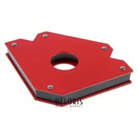 Магнитный угольник Optima 100lbs, усилие 44 кг, 45/90/135°, 150x150x130 мм
