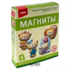 Магниты из гипса "Милые мишки"