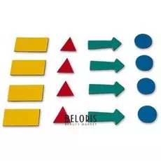 Магниты-символы для планинга, 4 листа (317 символов), ассорти, "2х3"