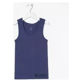 Майка детская, цвет синий, рост 116-122 см