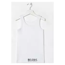 Майка для девочки, цвет белый, рост 110 см