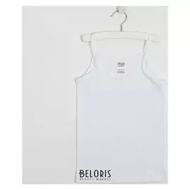 Майка для девочки, цвет белый, рост 140-146 см