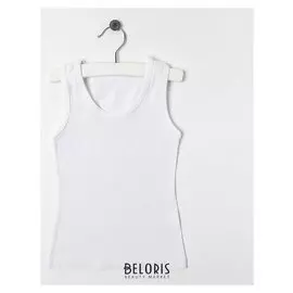 Майка для девочки, цвет белый, рост 92-98 см