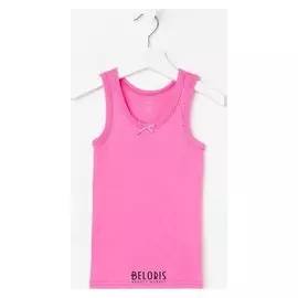 Майка для девочки, цвет фуксия, рост 122 см