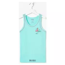 Майка для девочки, цвет ментол, рост 128 см