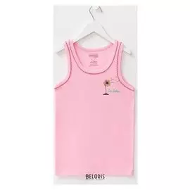 Майка для девочки, цвет светло-розовый, рост 146 см