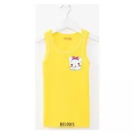 Майка для девочки, цвет жёлтый, рост 104 см