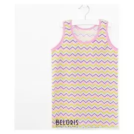 Майка для девочки,/зиг-заг, рост 98-104 см (3-4)