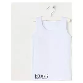 Майка для мальчика, цвет белый, рост 86-92 см (52)