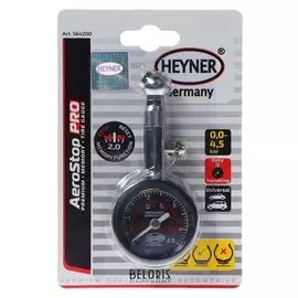 Манометр шинный Heyner, универсальный, с клапаном сброса