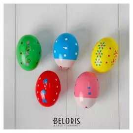 Маракас «Яйцо» 4,5×4,5×7 см микс