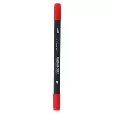 Маркер акварельный «Сонет», двусторонний: пулевидный/кисть, водная основа, красный