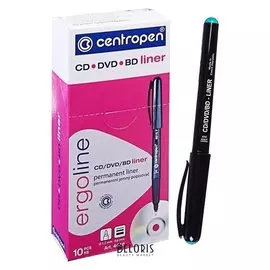 Mаркер для Cd/dvd 0.6 мм Centropen 4616, зелёный