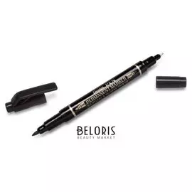 Маркер для CD Pentel N75w-a двухсторонний, черный,0,3-1,2мм