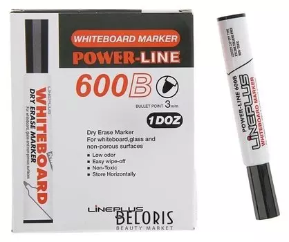 Маркер для доски 3.0 мм, 600B, чёрный