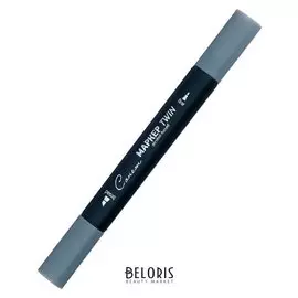 Маркер художественный «Сонет», спиртовая основа, холодный серый 3, двусторонний: пулевидная/скошенная