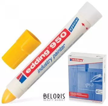 Маркер-паста для промышленной маркировки Edding 950, желтый, 10 мм