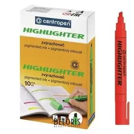 Маркер-текстовыделитель 8852, флуоресцентный красный