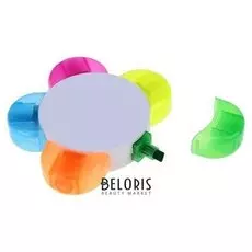 Маркер-текстовыделитель Цветок, 5 цветов