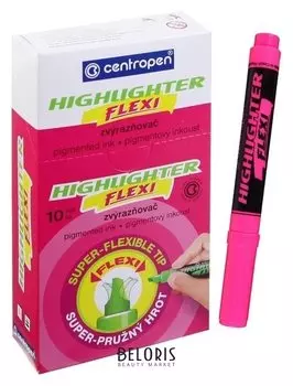 Маркер-текстовыделитель Flexi 8542, розовый